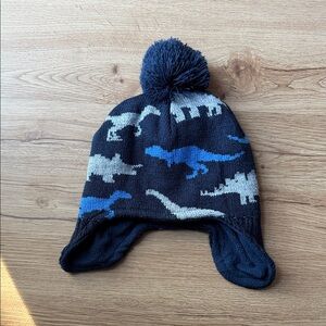 Carter's Navy and Gray Dinosaur Knit Hat